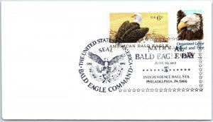 US SPECIAL POSTMARK EVENT COVER NATIONAL BALD EAGLE DAY PHILADELPHIA 1982