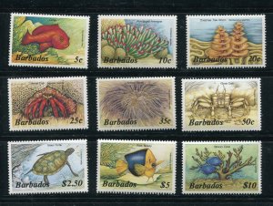 Barbados 642-648, 652, 657-659 Marine Life 1985 MNH Incomplete Set