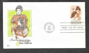 U S 1824 FDC Helen Keller Cover Craft Cachet!