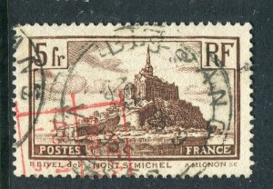 FRANCE; 1929 early Views issue St. Michel 5Fr. fine used value