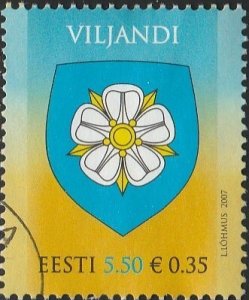 Estonia, #580  Used  From 2007,  CV-$1.00