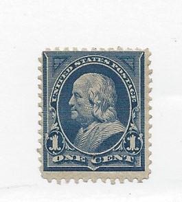 United States, 264, 1c Franklin Blue Fine Single, **MNH**