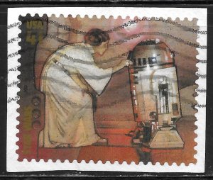 US #4143f 41c Star Wars - Princess Leia & R2D2