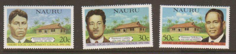 Nauru #224-6 MNH