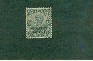 PATIALA INDIAN STATE O40 USED BIN $0.50