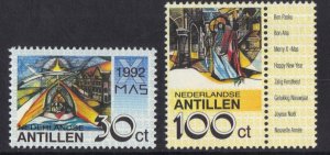 Netherlands Antilles #685-686  MNH  1992  Christmas