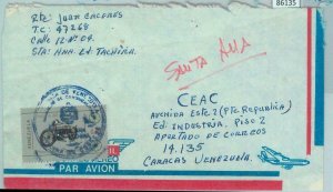 86135 - VENEZUELA - POSTAL HISTORY -  INTERNAL  Airmail COVER 1980's Motorcycle