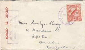 1940,  New Guinea to Opoho, New Zealand, Censored, See Remark (C3306)