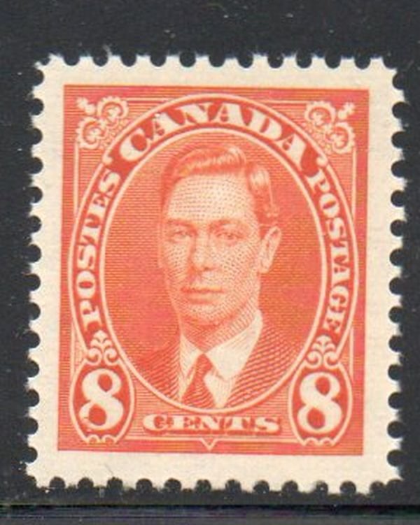 Canada Sc 236 1937 8c George VI mint  mint NH