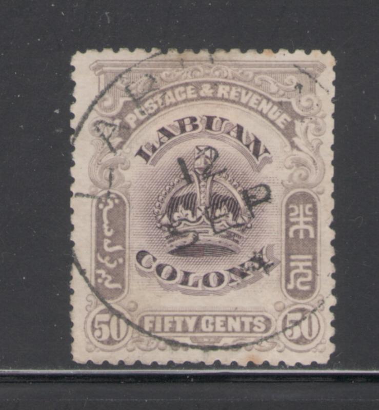 Labuan 1902 Crown 50c Scott # 108 Used