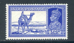 India 3a 6p Bright Blue SG254 Mounted Mint