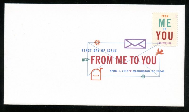 US 4978 From Me To You.UA No cachet FDC DCP