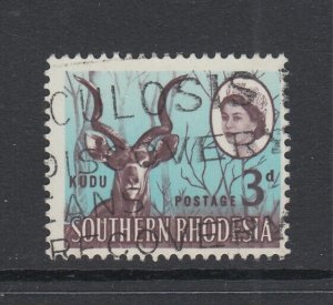 Southern Rhodesia, Scott 98 var (SG 95 var), used Birds Nest (R. 17/11)