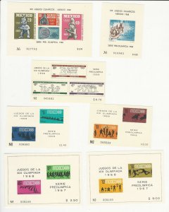 Mexico, Postage Stamp, #C310-11, C320, C336, C338, C329, C331 Mint NH & LH, JFZ