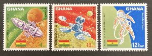 Ghana 1967 #305-7, Achievements in Space, MNH.