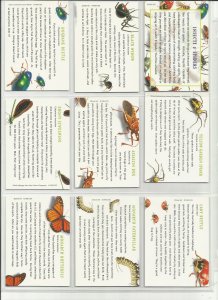 3351a-3351t  Twenty 33c Insects & Spiders Stampers Cards MNH