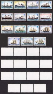 Falkland Is SG331A/45A Ships NO imprint U/M