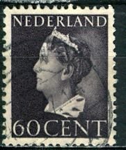 Netherlands; 1946: Sc. # 225B: Used Single Stamp