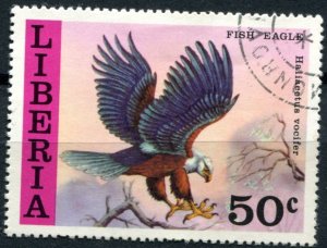 Liberia Sc#782 Used, 50c multi, Birds of Liberia 1977 (1977)