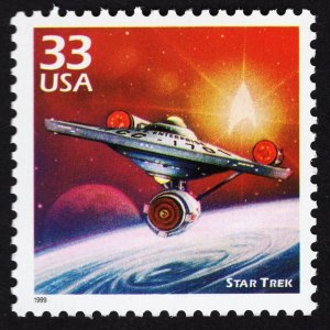 US 3188e MNH VF 33 Cent  Star Trek Celebrate the Century 1960s