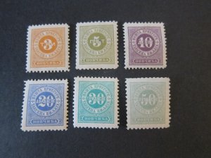 Montenegro 1894 Sc J3-8 MH