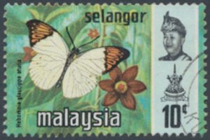 Selangor  Malaya  SC#  132  Used  Butterflies  see details & scans