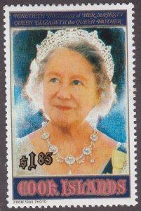 Cook Islands 1040 Queen Mother 1990