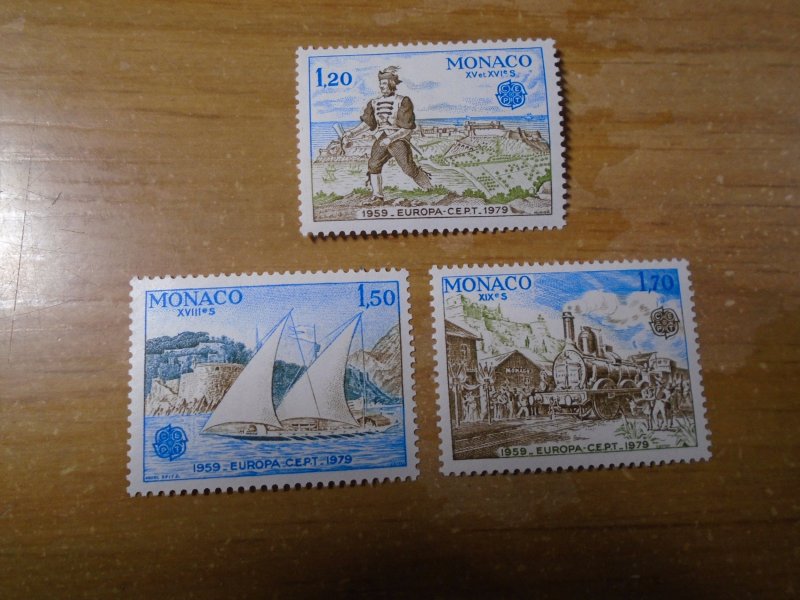 Monaco  #  1178-80  MNH