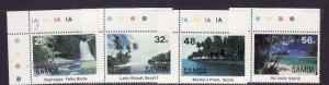 Samoa-Sc#620-3-Unused NH set-Upolu-Waterfalls-1984-