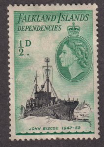 Falkland Islands 1L19 John Biscoe 1954