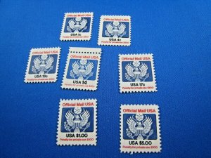 UNITED STATES  -  SCOTT # O127-O133     MNH COMPLETE SET OFFICIALS   (us128)