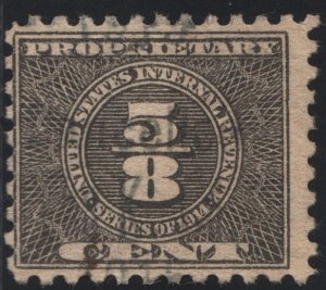 RB48 5/8¢ Proprietary Stamp (1914) Used