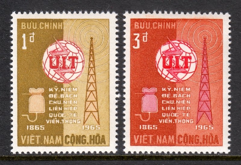 Vietnam, South - Scott #253-254 - MNH - Gum bump #254 - SCV $2.50