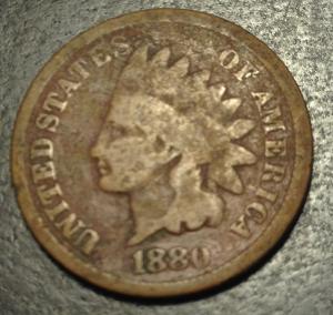 1880 Indian Head Cent  #B17