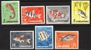 Singapore Sc #53-59 Mint Hinged