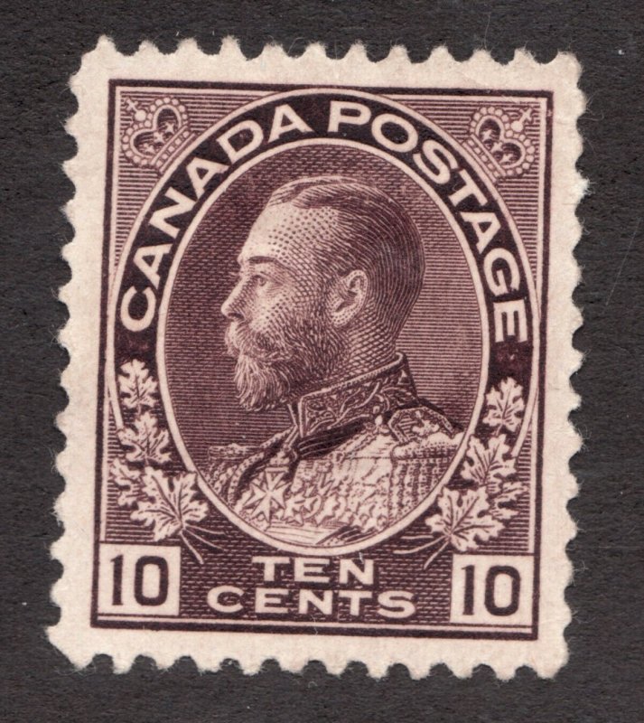 #116 - Canada -  1912  -  10 Cent Admiral -  MNH  - VF -  superfleas  cv $1200