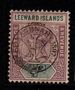 LEEWARD ISLANDS SG14 1897 7d DULL MAUVE & SLATE MTD MINT