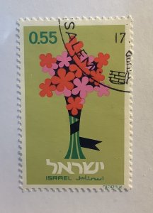 Israel 1972  Scott 493 CTO - 55a, flowers, Memorial Day