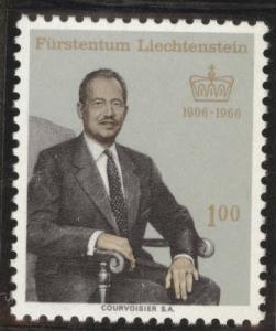 LIECHTENSTEIN Scott 410  Prince Franz Joseph II 1965 