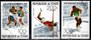 Chad TCHAD Scott C187-C189 Montreal Olympic set Used CTO