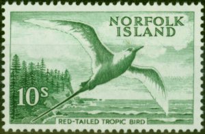 Norfolk Island 1961 10s Emerald-Green SG36 V.F MNH (3)