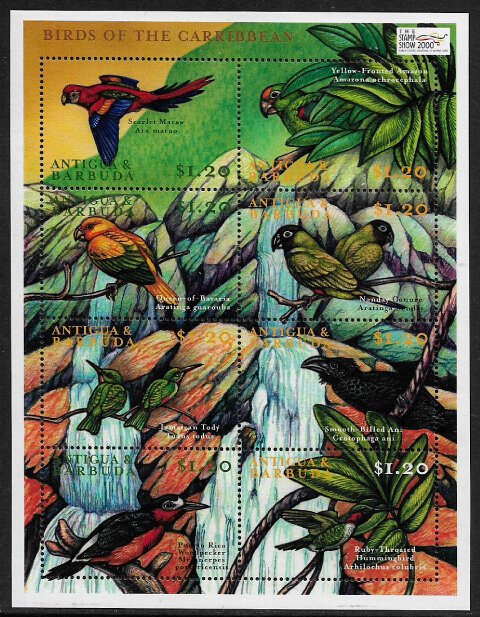 Antigua #2309-10 MNH Sheets - Birds