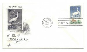 1098 Whooping Crane Artcraft New Orleans  FDC