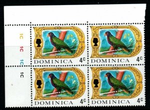 DOMINICA SG276a 1972 4c DEFINITIVE GLAZED PAPER MNH