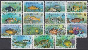 Turks & Caicos Is #360-74 MNH VF CV $20.05 (15789)  