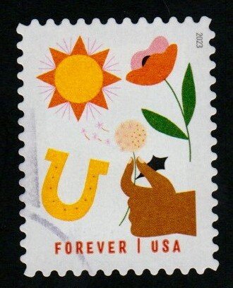 SC# 5804 - (66c) - Thinking of You - Sun upper left - 2 of 5 USED Single