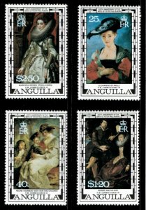 Anguilla 1977 - Peter Paul Rubens Paintings - Set of 4v - Scott 301-04 - MNH