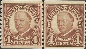 # 687 MINT NEVER HINGED BROWN TAFT