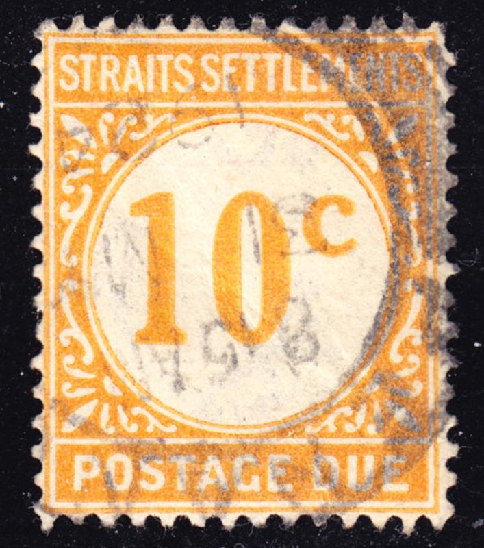 Malaya Straits Settlements Scott J5  VF used.