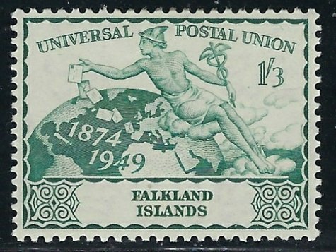 Falkland Is 105 MH 1949 UPU (fe5995)